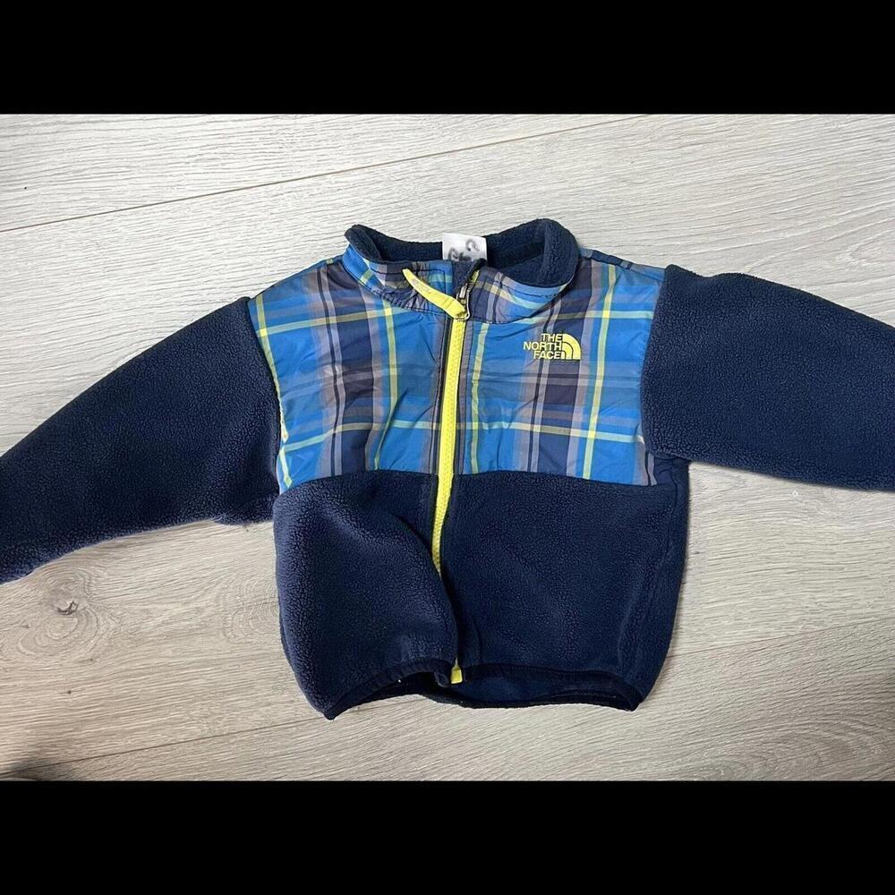 The North Face blue Fleece Jacket Infant Baby Boys 6-12 Months euc